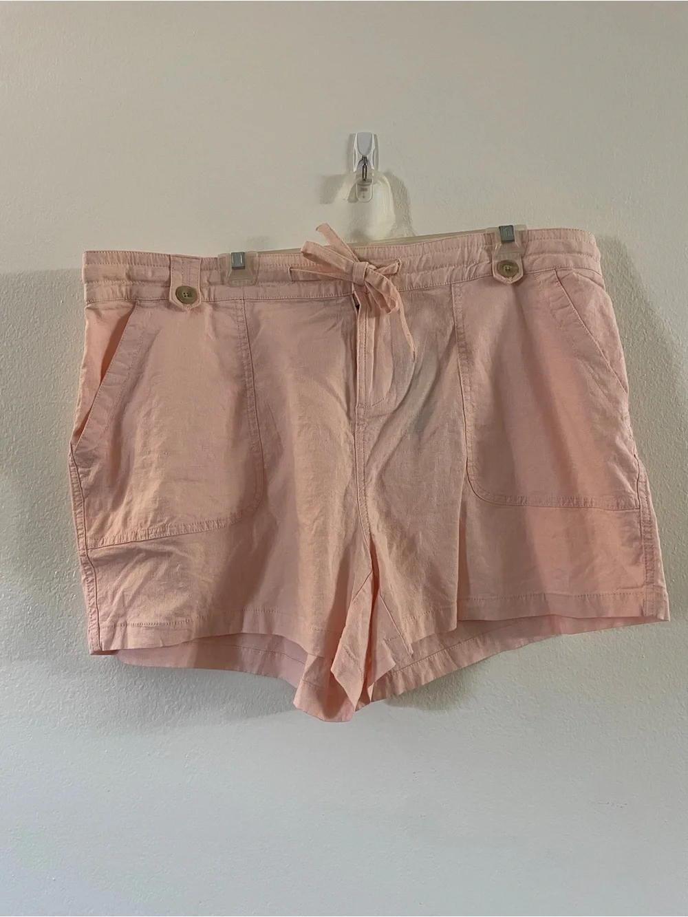 Torrid Pink Linen Shorts